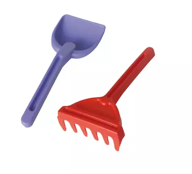 Набор для песка: грабли, совок