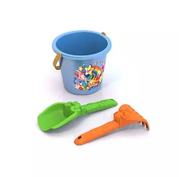 Набор для песка N 175: ведро малое, совок, грабли