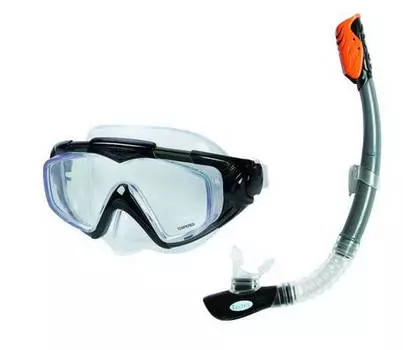 Набор для плавания – Маска и трубка Силикон аква про, от 14 лет