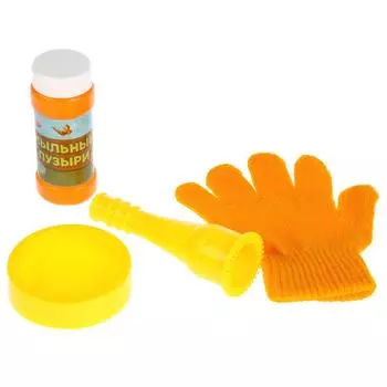 Набор для пускания мыльных пузырей Маша и медведь - Прыгунцы, перчатка, 50 мл