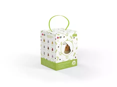 Набор для создания глиняного колокольчика - Ежик Кузя