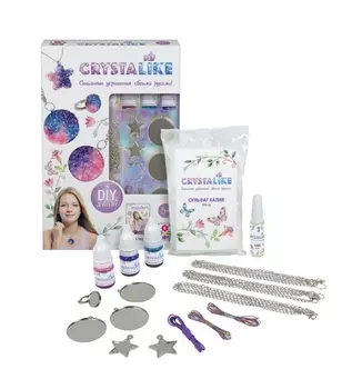 Набор для создания украшений из серии Crystalike: 5 подвесок и кольцо