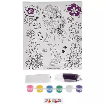 Набор для творчества – холст для росписи из серии Enchantimals: Пэттер Павлина и Флэп