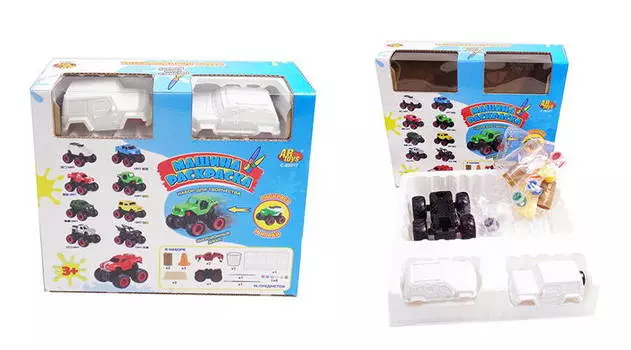 Набор для творчества - Машинка - раскраска, с аксессуарами, 15 предметов