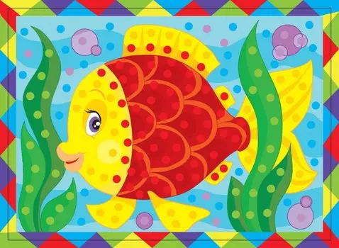 Набор для творчества - рисунок из страз «Рыбка»