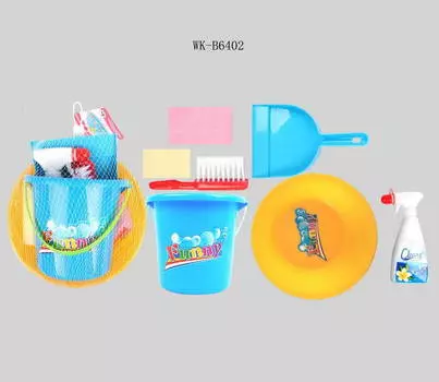 Набор для уборки, 7 предметов в наборе, в сетке