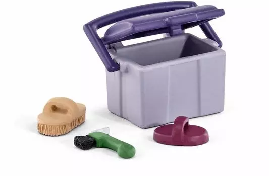 Набор для ухода за животными, с щетками и ящиком