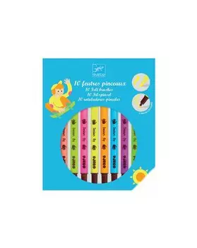 Набор двухсторонних фломастеров, 10 штук