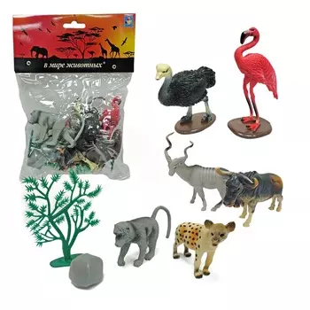 Набор фигурок из серии В мире животных – Животные Африки, 10 шт.