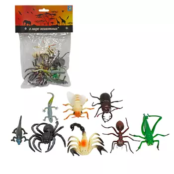 Набор фигурок - В мире животных – Насекомые, 8 штук