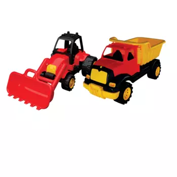 Набор - Грузовик и бульдозер, 37 см