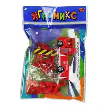 Набор Игромикс – Пожарная техника, 13 предметов