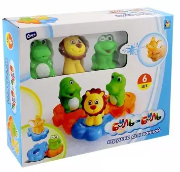 Набор игрушек для ванны Буль-Буль, 6 штук