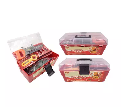 Набор инструментов «Помогаю Папе» в чемодане, 33 предмета