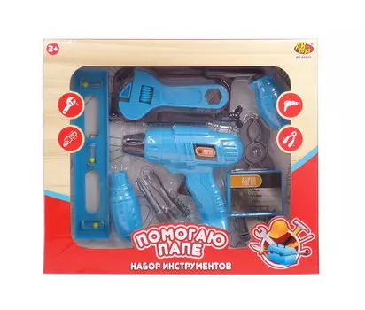 Набор инструментов с дрелью - Помогаю папе