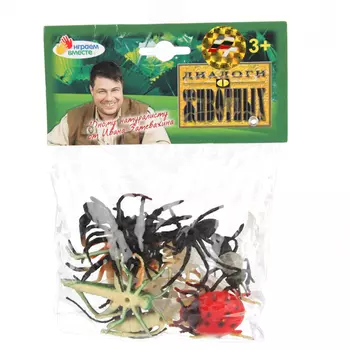 Набор из 12 насекомых, 5 см.