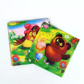 Набор из 12 салфеток с дизайном Винни-пух