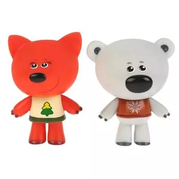 Набор из 2-х игрушек для ванны из серии Мимимишки - Белая Тучка и Лисичка, 10 см