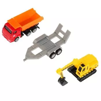 Набор из 2 машин с прицепом, 7,5 см