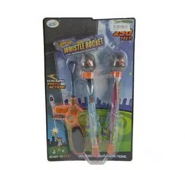 Набор из 2 сигнальных ракет цвет синий/фиолетовый с механическим пусковым устройством