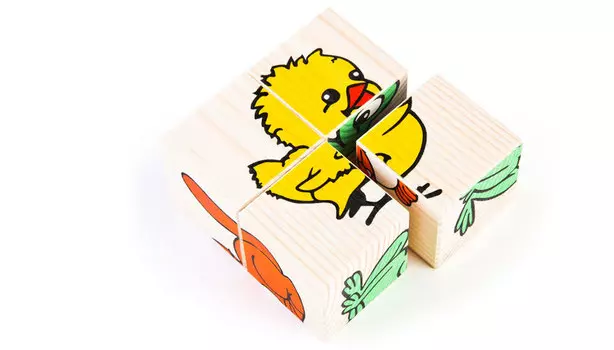 Набор из 4-х кубиков - Животные из серии Собери картинку