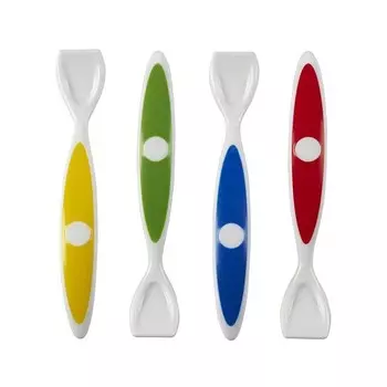 Набор из 4 ложечек разных цветов