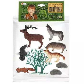 Набор из 6-и фигурок животных и птиц с аксессуарами