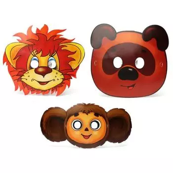 Набор из 6 масок дизайн «Союзмультфильм» sim)