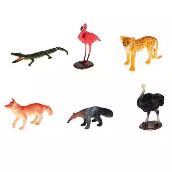 Набор из 6 животных Северной Америки