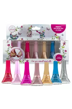 Набор из 7 лаков для ногтей Peel-off, 5,5 мл