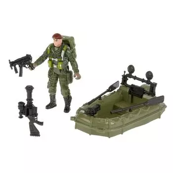 Набор - Элитный спецотряд, солдатик с оружием
