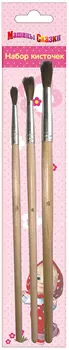 Набор кисточек «Маша и Медведь» 3 штуки