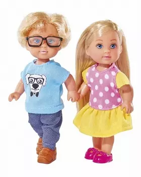 Набор кукол Еви и Тимми, 12 см.