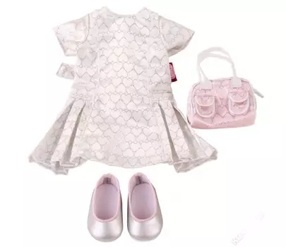 Набор летней одежды и аксессуаров для куклы, 4 предмета