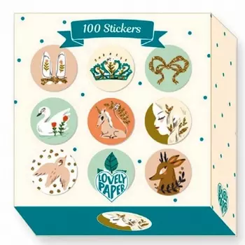 Набор мини-наклеек Люсиль, 100 стикеров