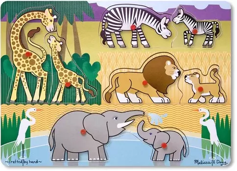 Набор Мои первые пазлы – Сафари, 8 элементов