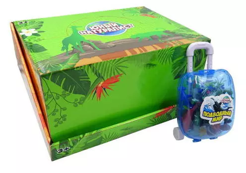 Набор морских животных в чемоданчике из серии Юный натуралист, 12 фигурок