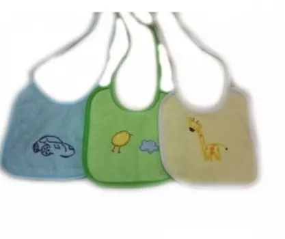 Набор нагрудников Kidboo с вышивкой, 3 шт.