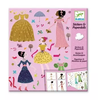 Набор наклеек - Платья на 4 сезона