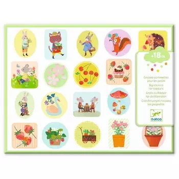 Набор объемных наклеек – Сад, 6 листов со стикерами