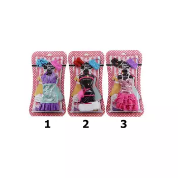 Набор одежды и аксессуаров для куклы высотой 29 см, 3 вида