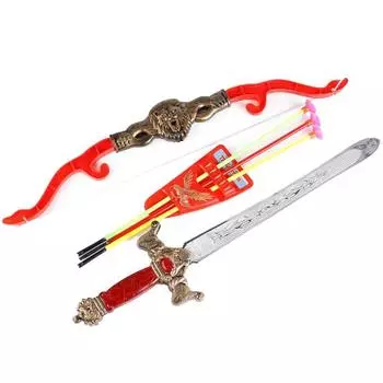 Набор оружия - Три богатыря, лук со стрелами и меч