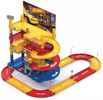 Набор Парковка - Хот Вилс с дорогой