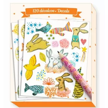 Набор переводных картинок Элоди, 120 шт. + карандаш