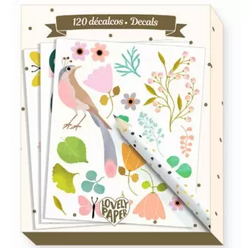 Набор переводных картинок - Тину, 120 штук и карандаш