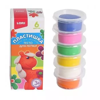 Набор пластилина №15 – Пластишка, 6 цветов по 70 грамм