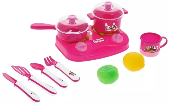 Набор посуды «Маша и Медведь», 10 предметов