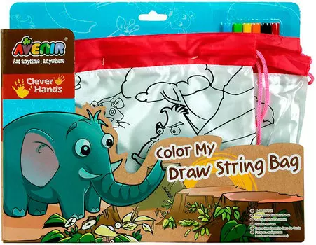 Набор - Раскрась свою сумку - Джунгли