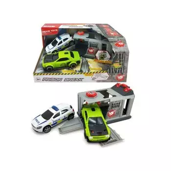 Набор с 2 машинками - Побег из тюрьмы - Dodge и Mercedes, кодовый замок, свет, звук