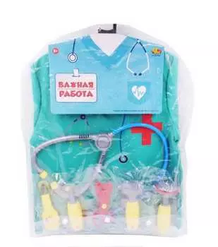Набор с аксессуарами Важная работа - Форма доктора, 10 предметов